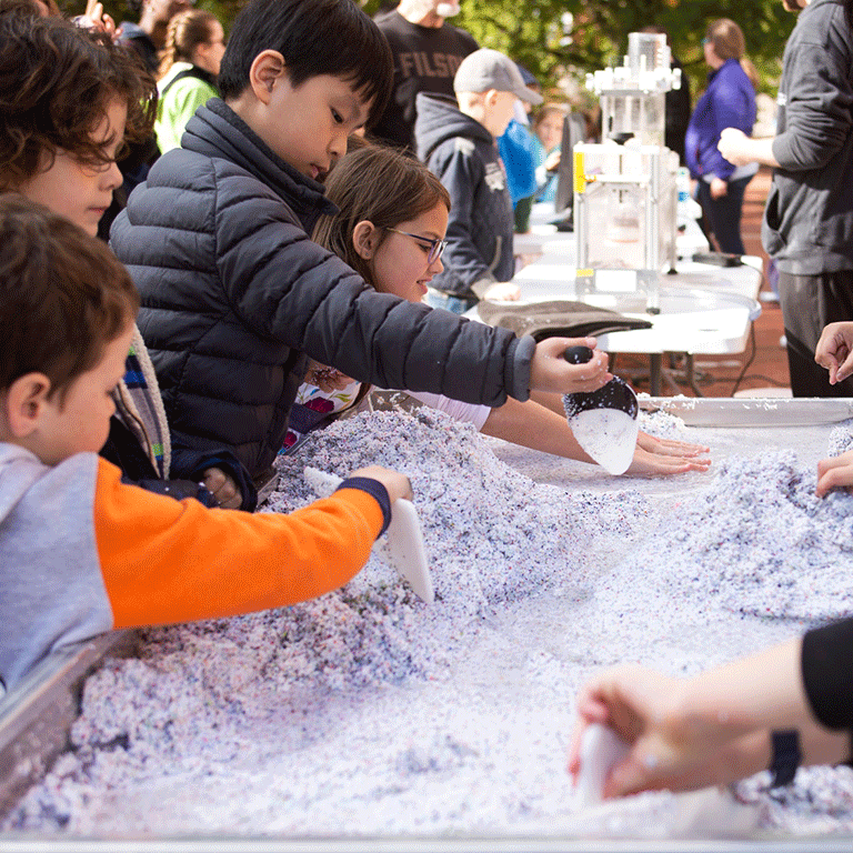 Children at science festival.