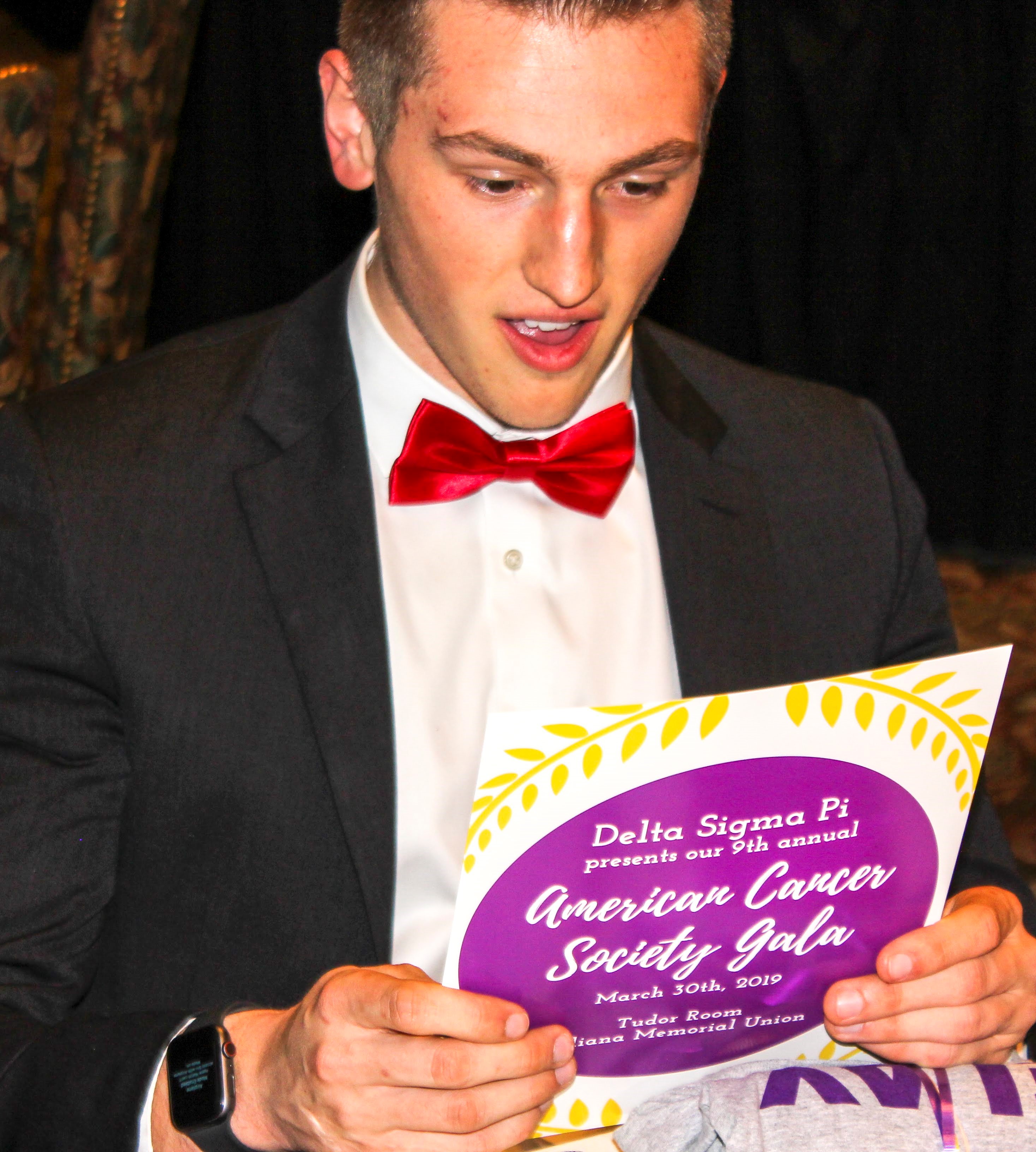 Jack Serbin at Delta Sigma Pi fundraiser. 